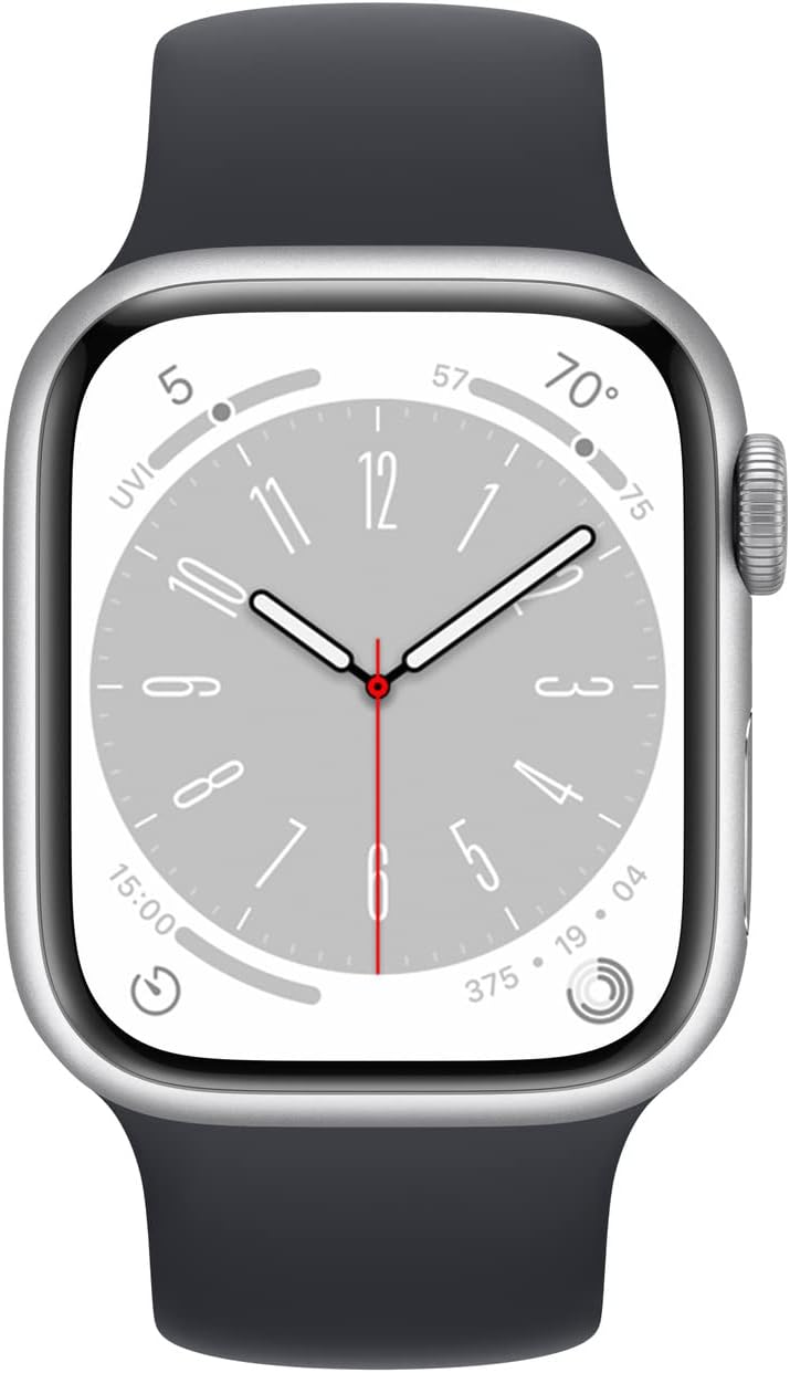 Apple Watch Series 9 (GPS) (41mm) Silver Aluminum + Midnight Band