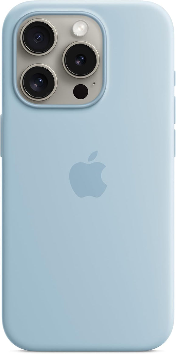 Apple iPhone 15 Pro Max Silicone Case with MagSafe - Storm Blue