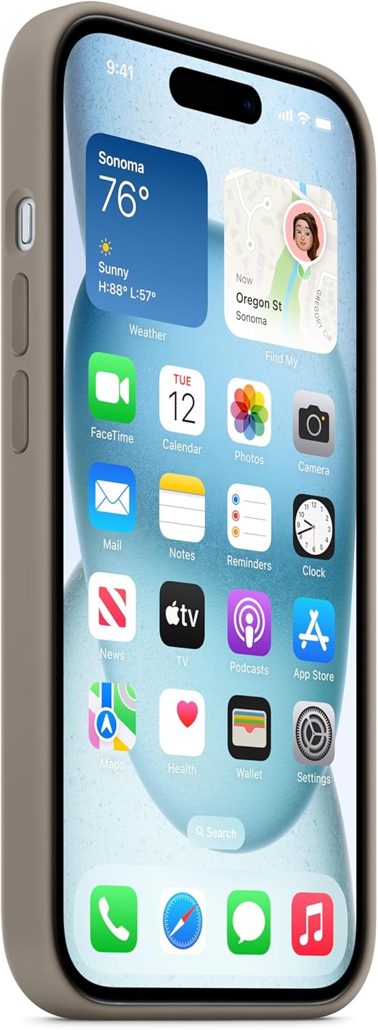 Apple iPhone 15 Pro Silicone Case with MagSafe - Clay