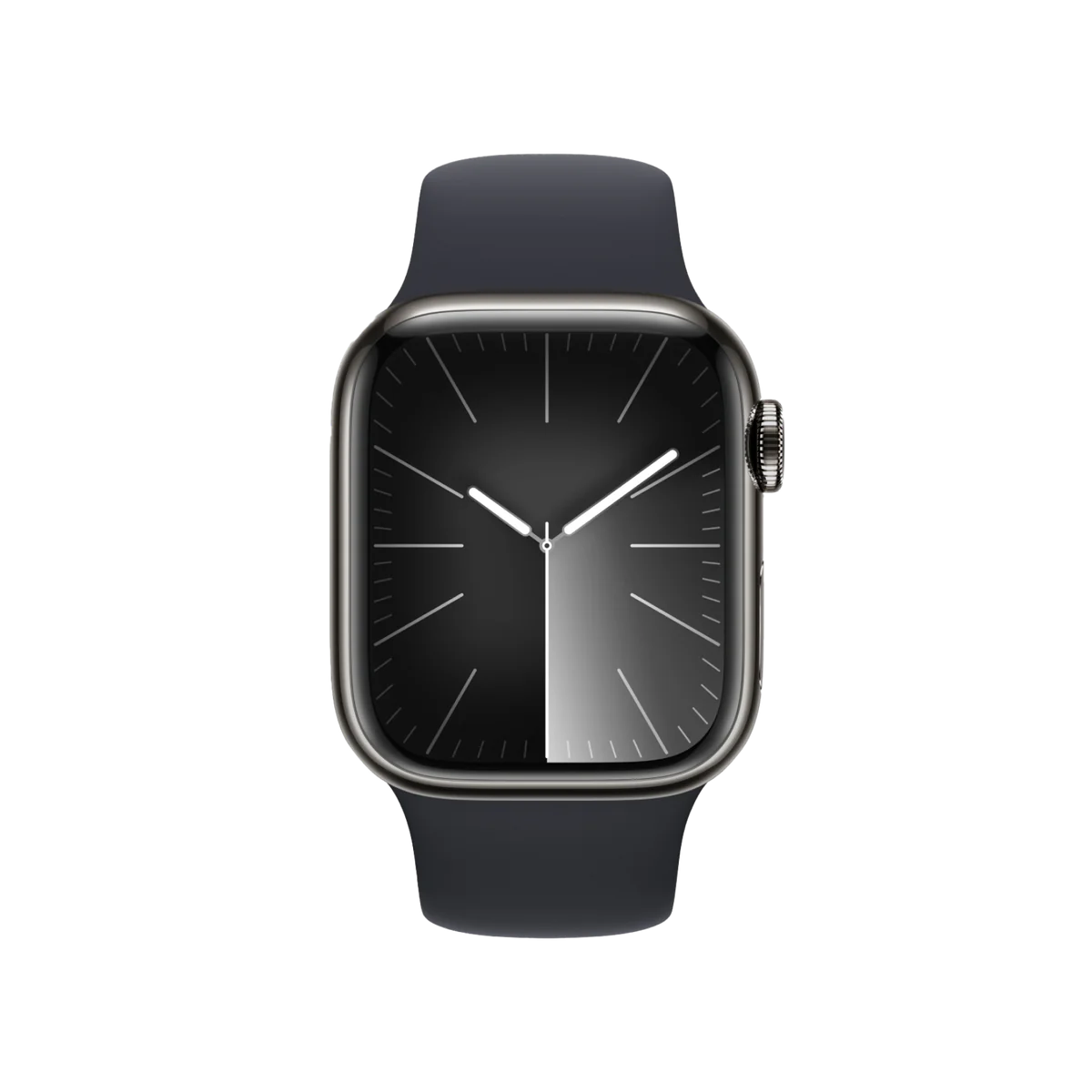 Apple Watch Series 9 GPS + Cellular 41mm Aluminum Midnight Case + Black Strap