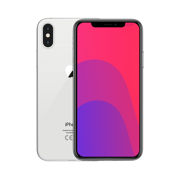 Apple iPhone X 64GB Silver - No Face ID